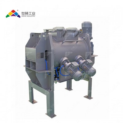 Stainless steel plough shear food powder mixer with high speed cutter