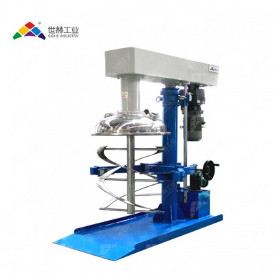 Liquid wall putty hydraulic lifting  mixing machine